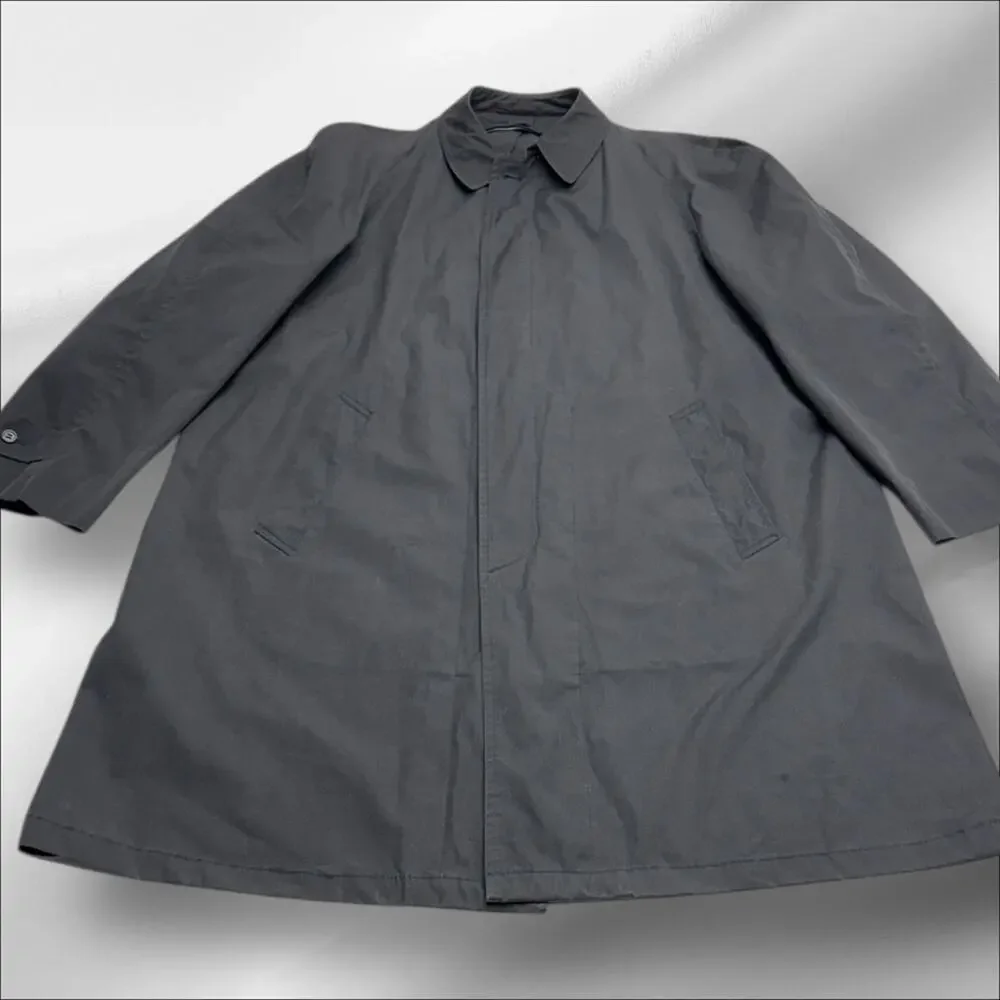 LONDON FOG Men’s Large Black Trench Coat